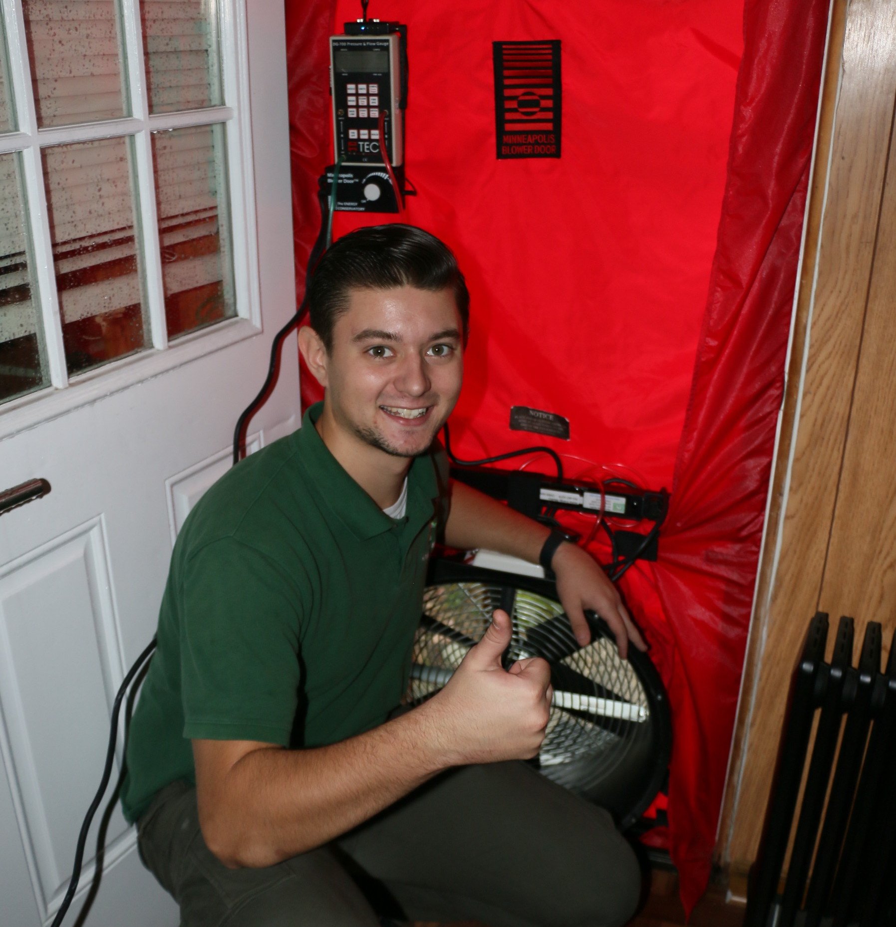 technician servicing home