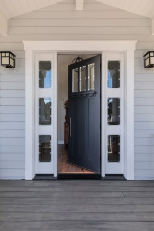 open front door of home