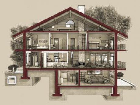 house cross section