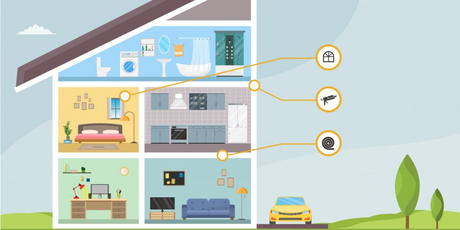 how to soundproof your home infographic header image home energy medics